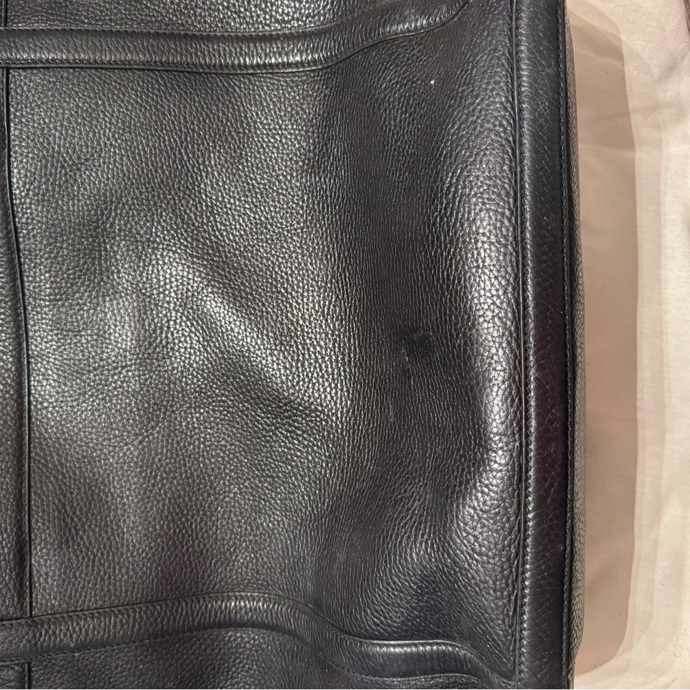 Tory Burch Black Leather Tote Bag - Picture 7 of 11